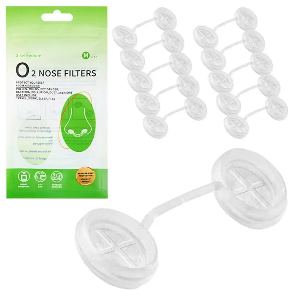 Invisible Nasal Air Filters for Dust & Allergy Protection