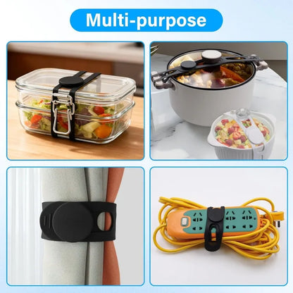 Reusable Silicone Lid Securing Strap