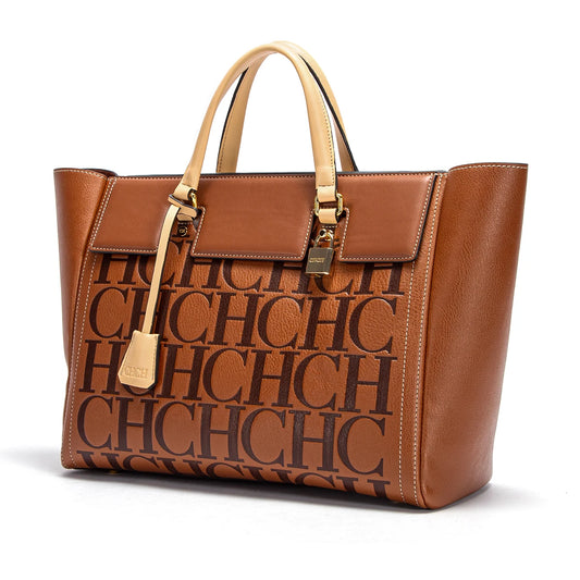 Large Capacity Embossed Tote Bag for Work, Office & Everyday Use