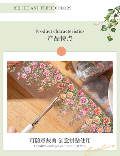 50mm*2m/Roll Plant Floral Decorative Tape