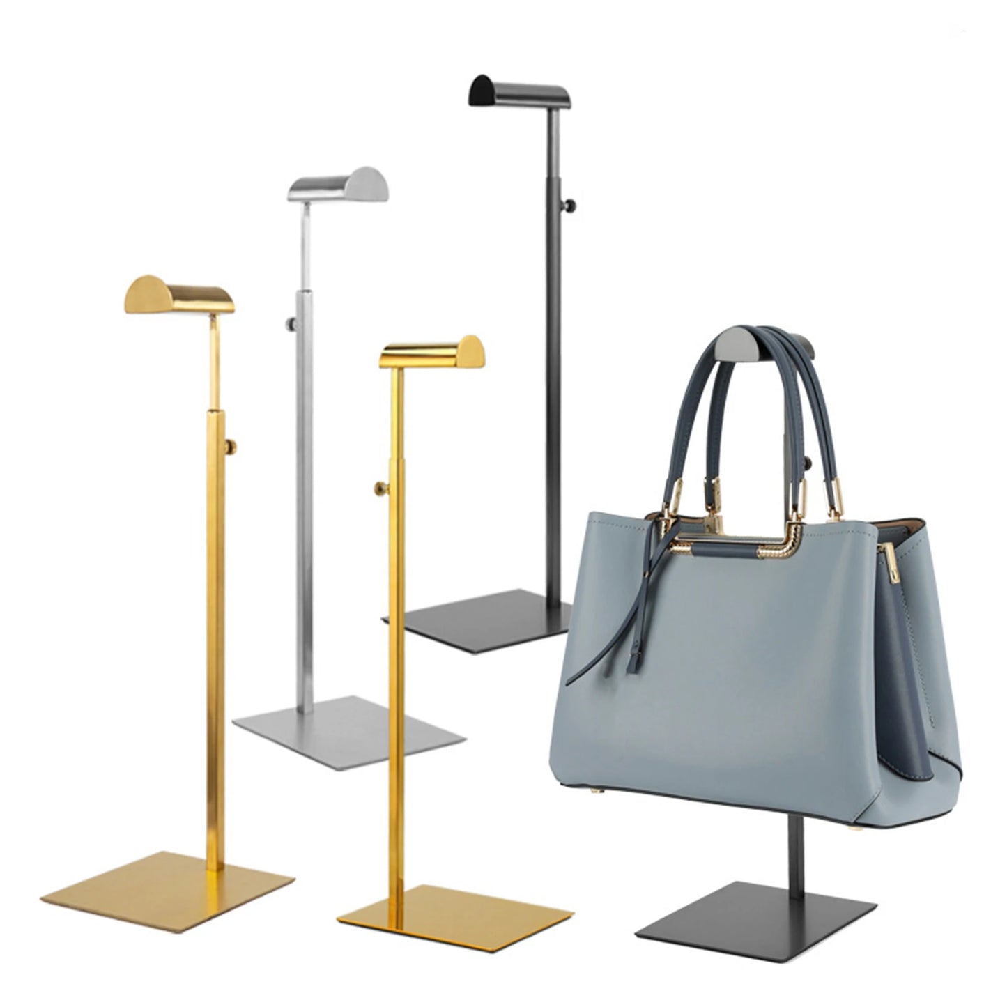 Adjustable Stainless Steel Handbag Display Stand