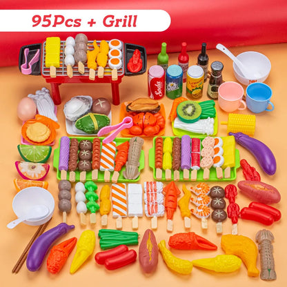 Mini Kitchen Pretend Play Toys Barbecue Set