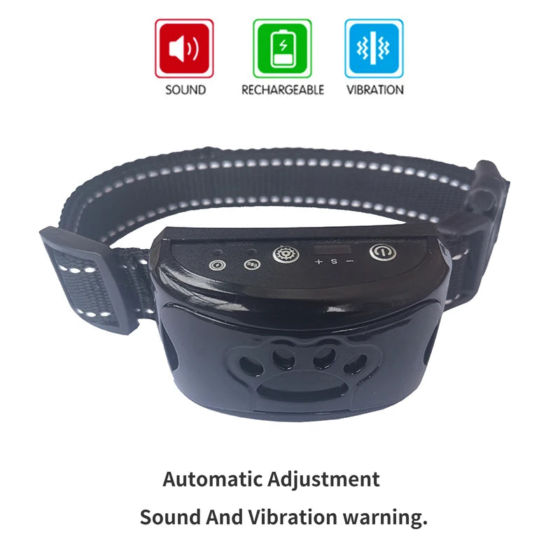 USB Rechargeable Anti Barking Dog Training Collar