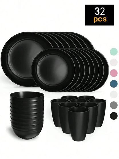 Reusable Plastic Tableware Set