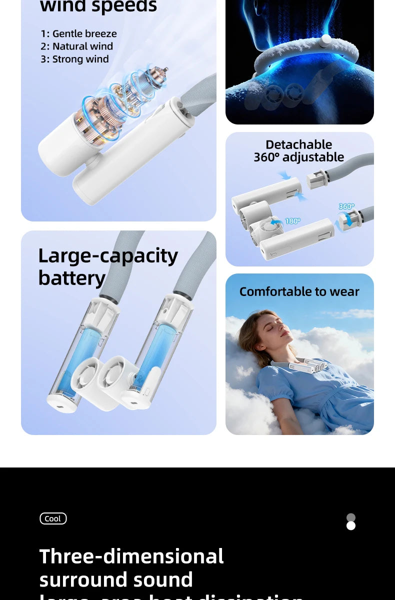 Portable Bladeless Neck Fan