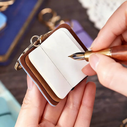 Mr. Paper PU Leather Mini Journal Keychain Set