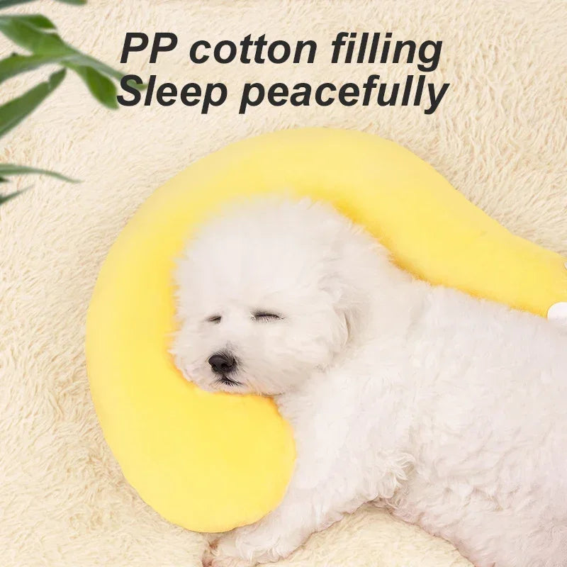 U-Shaped Pet Pillow – Comfortable Neck Support Cushion