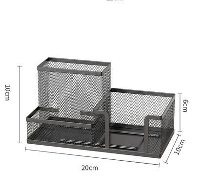 Metal Mesh Desk Organizer Caddy