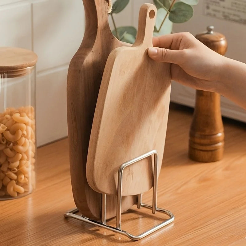 Stainless Steel Pot Lid & Cutting Board Organiser