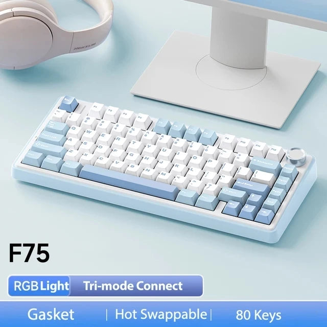 AULA F75 Tri-Mode Mechanical Gaming Keyboard