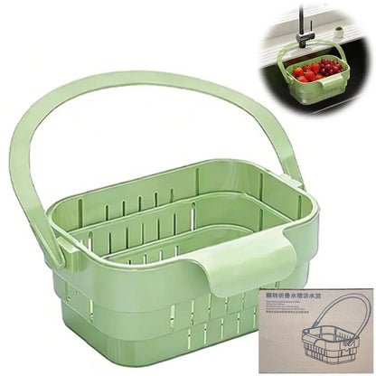 Foldable Sink Drain Basket Organizer