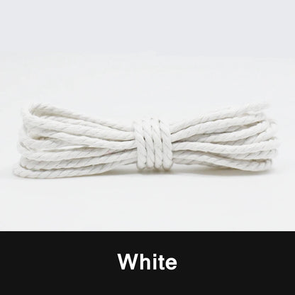 Round Waxed Cotton Shoelaces