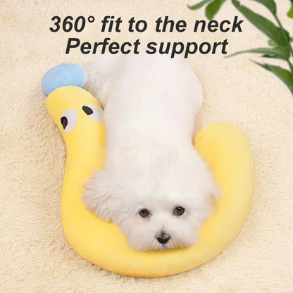 U-Shaped Pet Pillow – Comfortable Neck Support Cushion