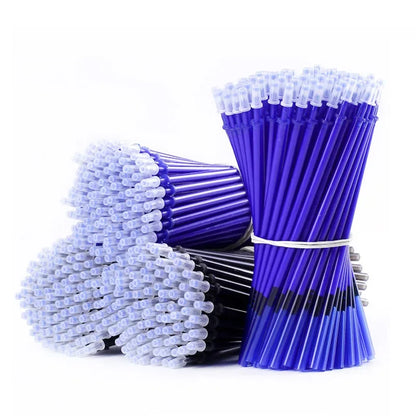 100-Pack 0.5mm Erasable Gel Ink Refills with Bonus Erasers