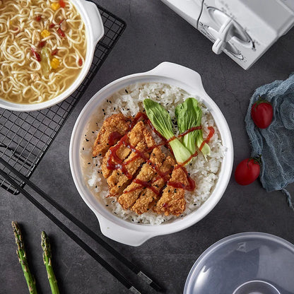Microwave Food Steamer & Soup Bowl with Lid