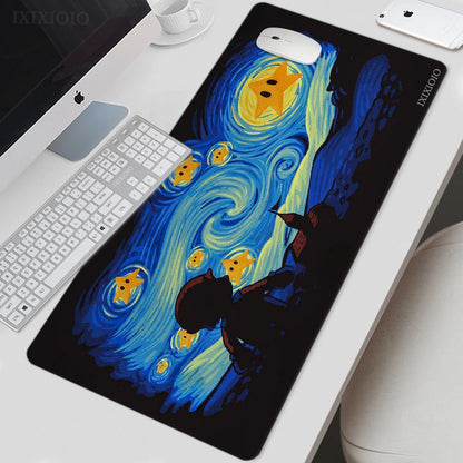 Large Non-Slip Mouse Pad with Van Gogh Inspired Artwork