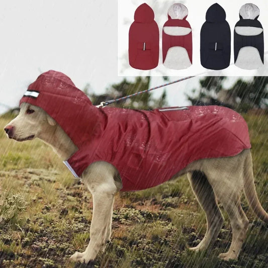 Waterproof Hooded Dog Raincoat