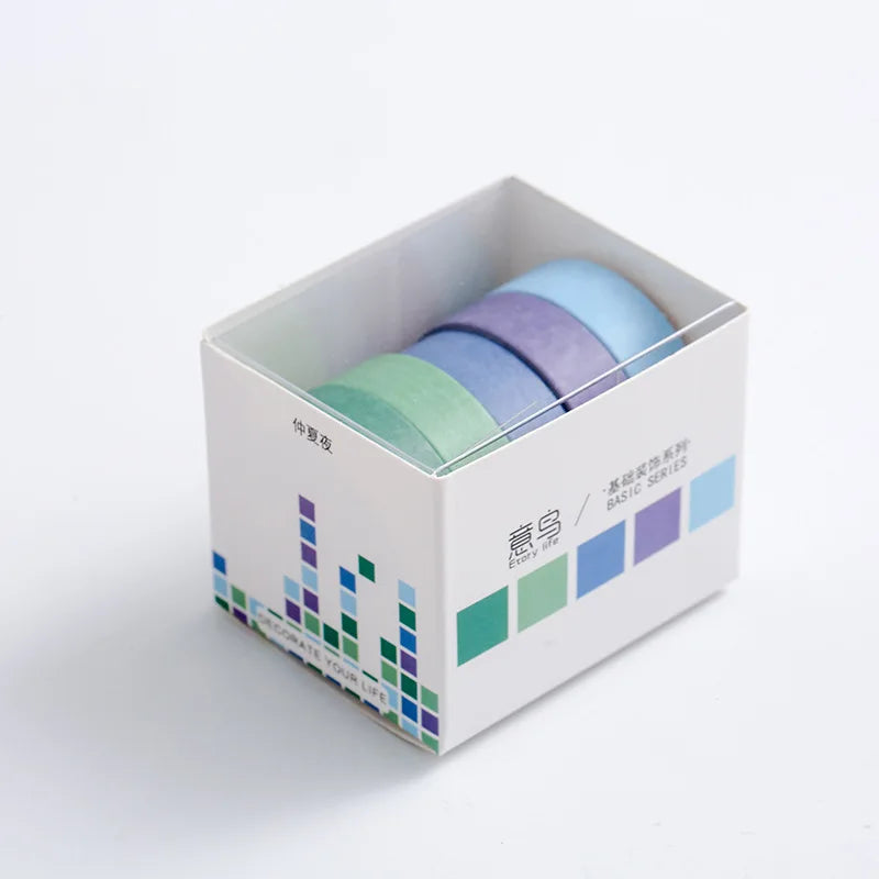 5Rolls/Box Creative Masking Tape Set