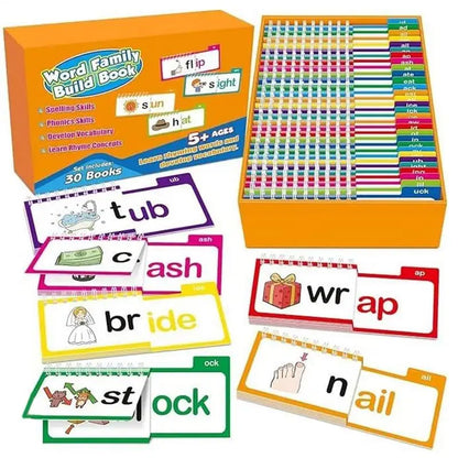 30 Books Set Read & Rhyme Word Family Learning Books