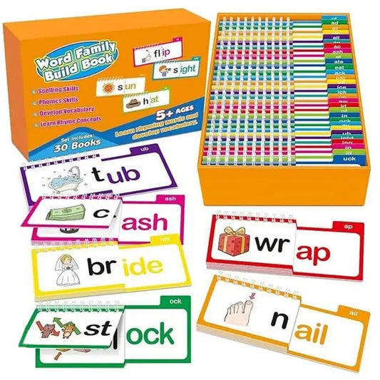 30 Books Set Read & Rhyme Word Family Learning Books