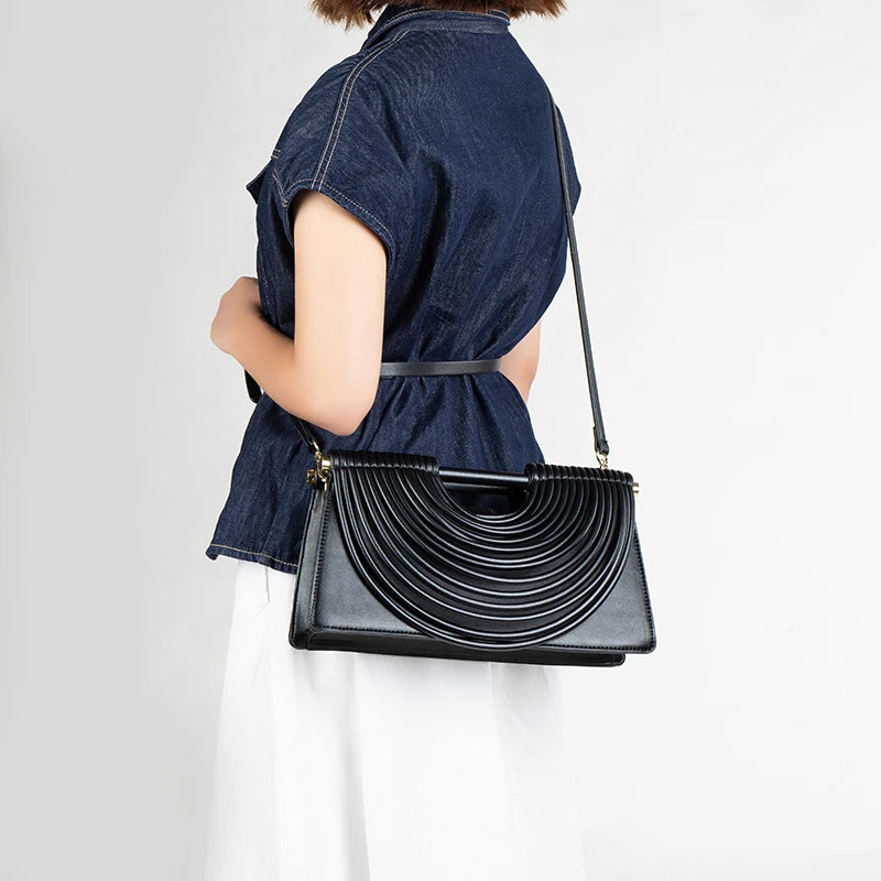 Gold Handwoven Evening Handbag