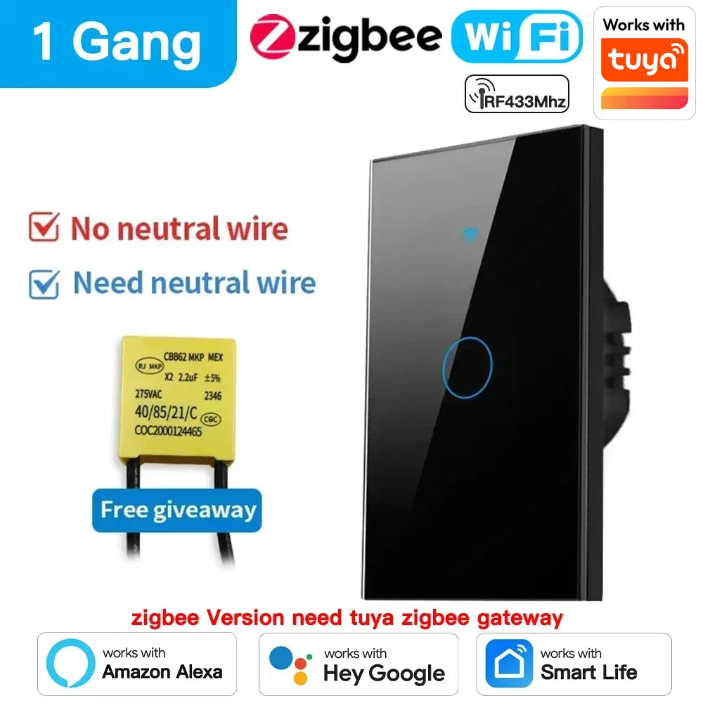 TNCE Tuya Smart Touch Wall Switch