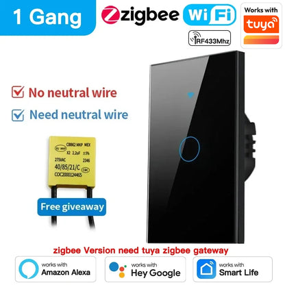 TNCE Tuya Smart Touch Wall Switch