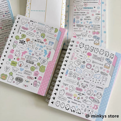 Kawaii K-Pop Sticker Book – 32 Decorative Sheets