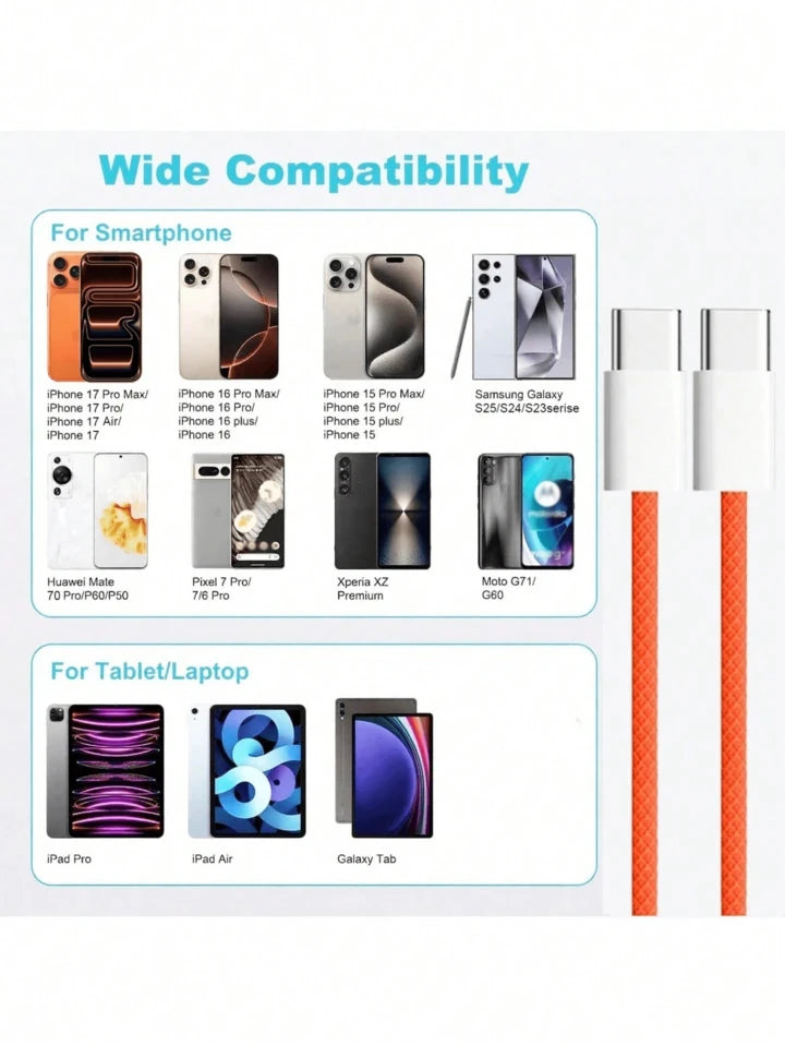USB-C to USB-C Fast Charging Cable