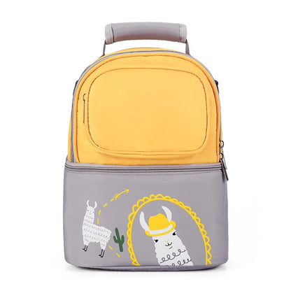 Large Capacity Double Layer Lunch Bag