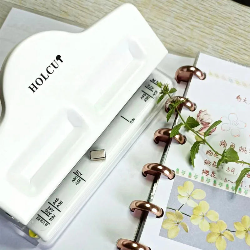 Fromthenon 4-Hole Mushroom Hole Punch for Discbound Notebooks