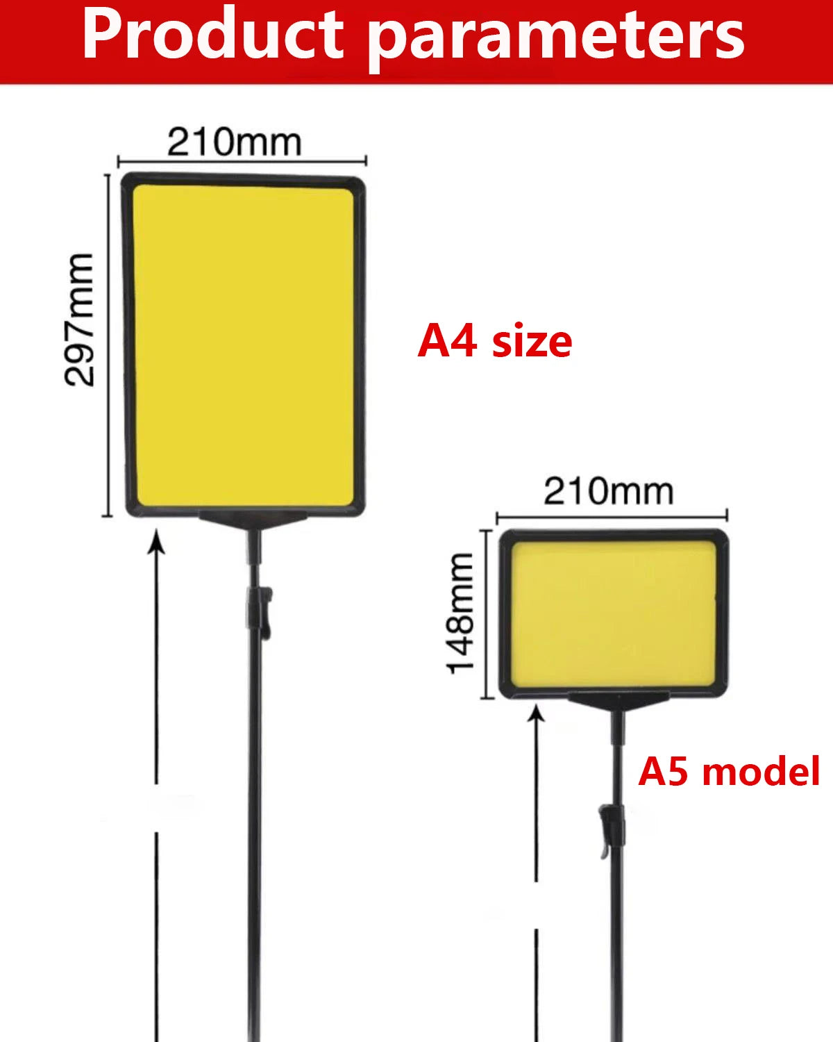 Adjustable Retail Price Display Stand