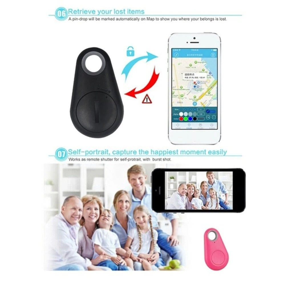 Pets Bluetooth 4.0 GPS Tracker Anti-lost Alarm Tag