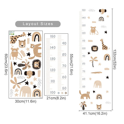 Cartoon Baby Height Measurement