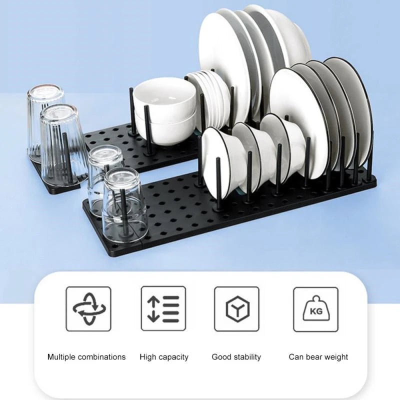 Adjustable Drawer Dish Drying Rack
