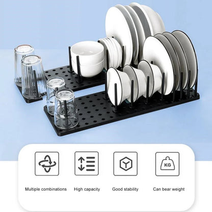 Adjustable Drawer Dish Drying Rack