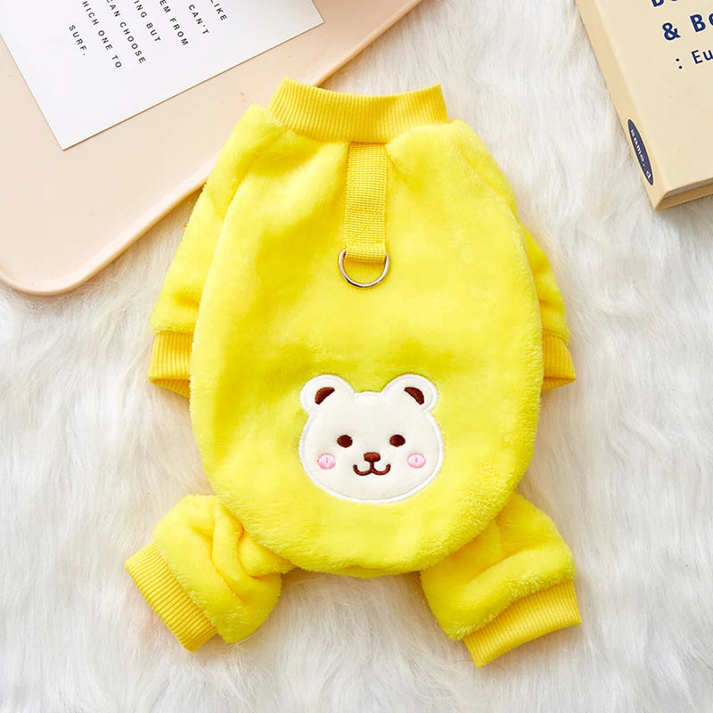 Soft Flannel Dog Jumpsuit