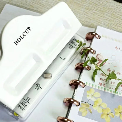 Fromthenon 4-Hole Mushroom Hole Punch for Discbound Notebooks