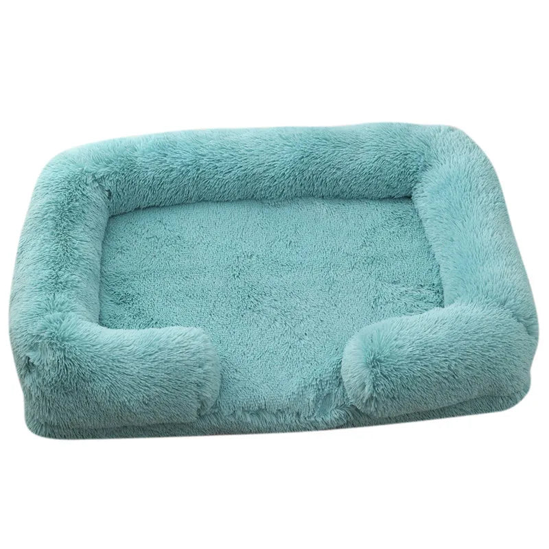 Plush Dog Bed with Removable Cover