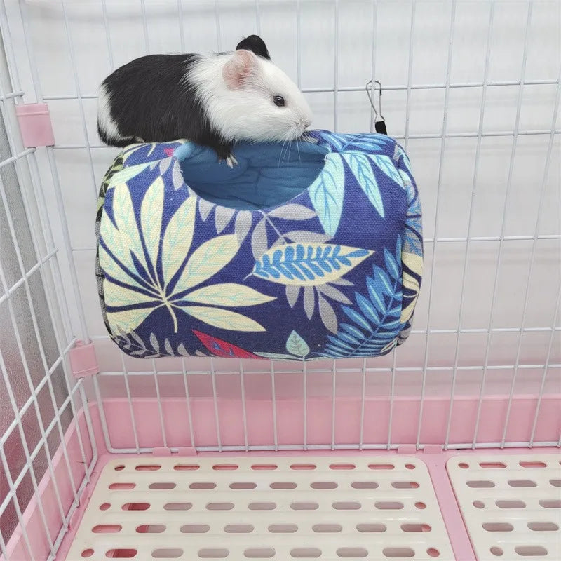 Hamster Hanging House & Soft Cotton Hammock for Small Animals