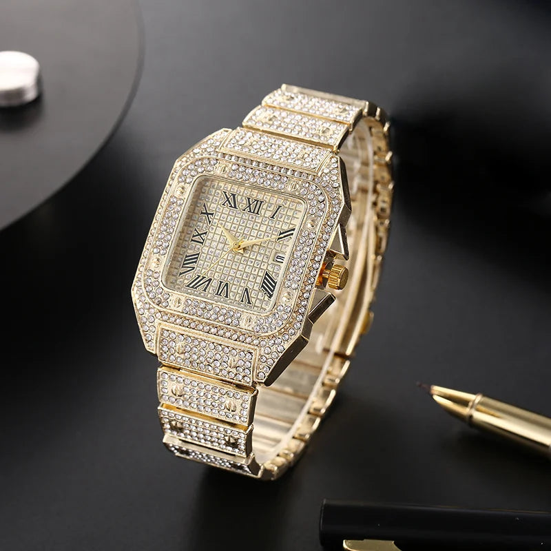 Men's Luxury Roman Numeral Quartz Business Watch