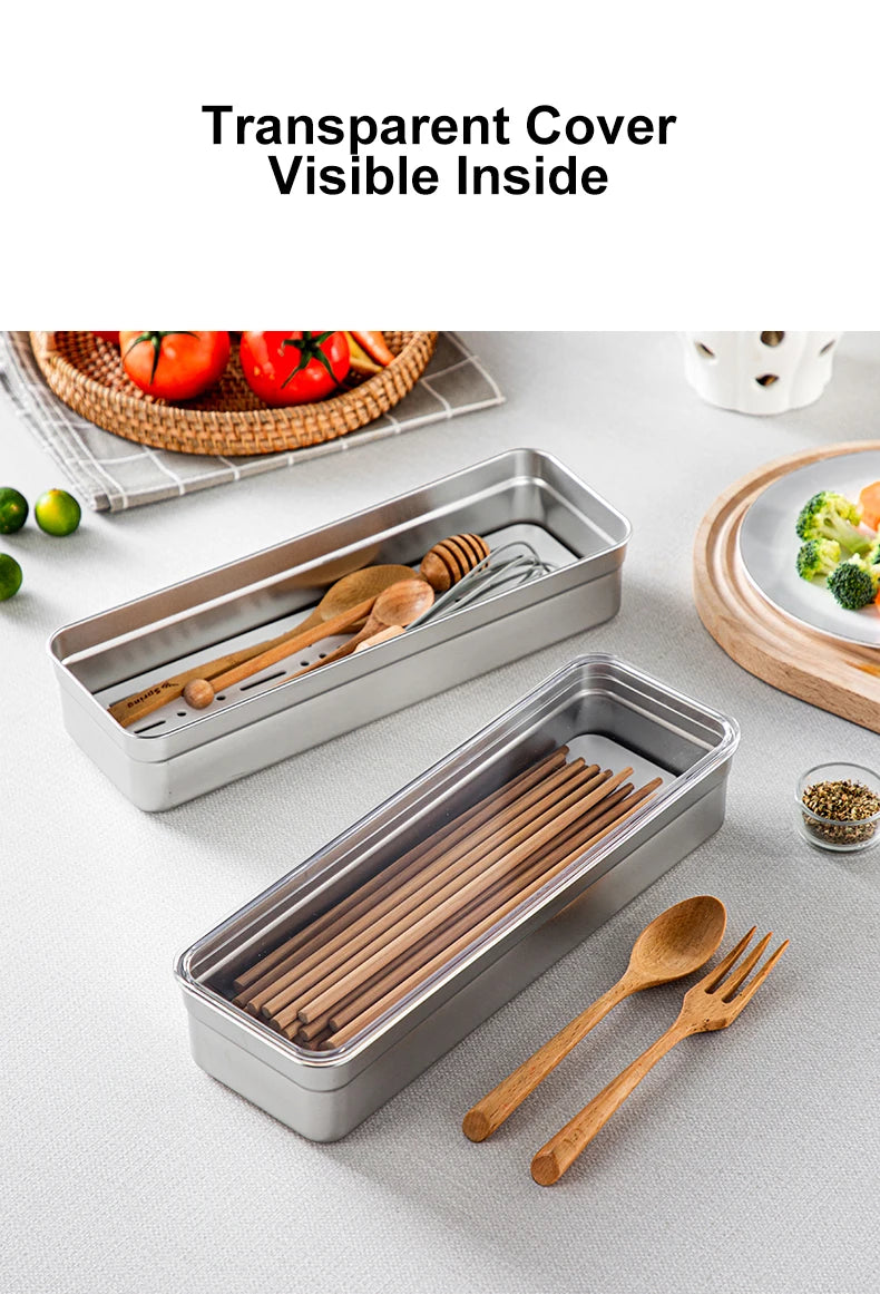 Stainless Steel Tableware Storage Box