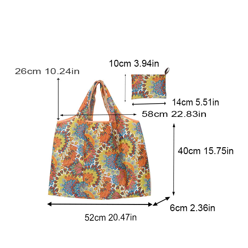 Large Capacity Foldable Shopping Tote Bag