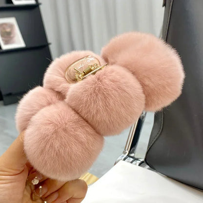 Women’s Furry Hair Claw Clip