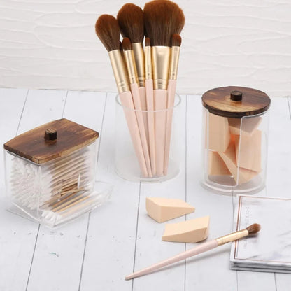 Bathroom Cotton Swab & Sundries Organizer Set