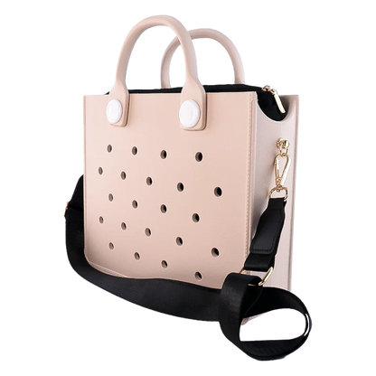 Waterproof EVA Tote Bag with Charm Holes