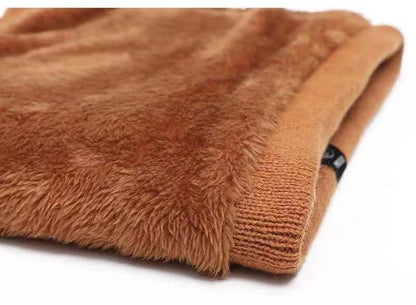 Fleece-Lined Knitted Neck Warmer