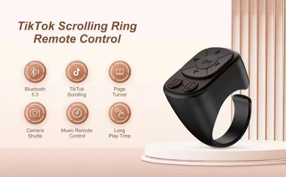 Bluetooth Touchpad Ring Remote Control