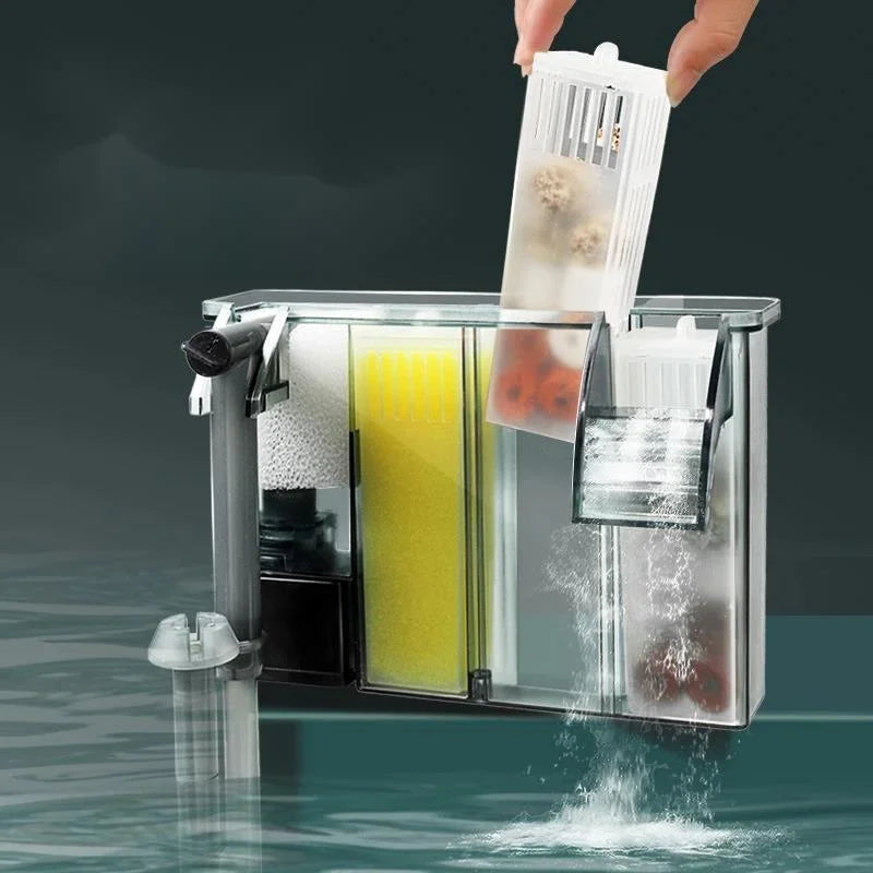 Wall-Mounted External Aquarium Filter System