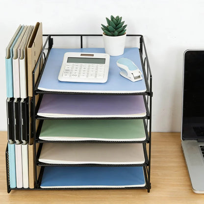 Multi-Layer Document & Paper Storage Rack